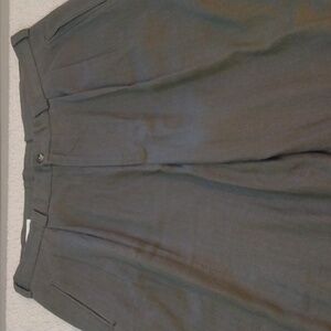 Perry Ellis Green/Olive Linen Blend Pants  38 - 26.5